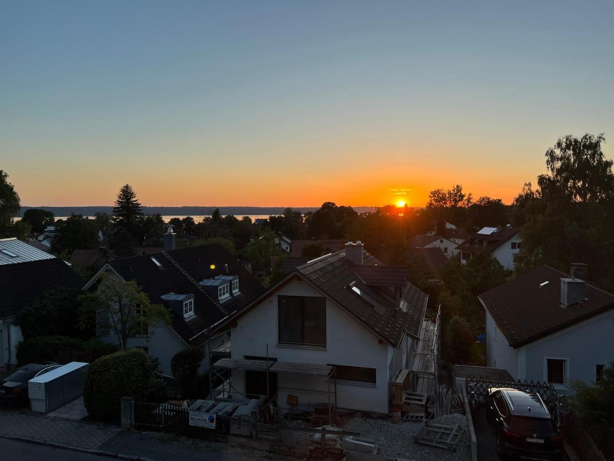 Sunset I Lakeview I Bbq Ღliboria Herrsching am Ammersee Exteriér fotografie